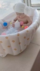 Indoor Childrens Swimming Pool Childrens Inflatable Bathtub  Home Bath Basin Baby Inflatable Bathtub