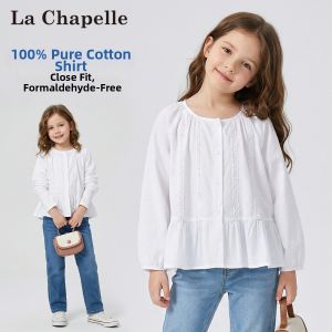puella kids | Áo Blouse Dài Tay Cotton Cho Bé Gái