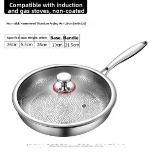 BAICHANG | Titanium Alloy Non-stick Flat Pan for Home and Induction Stove Use