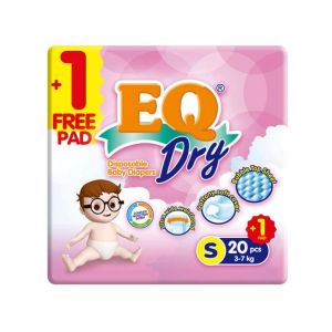 EQ Dry Travel Pack Small 20 - Tape Baby Diapers