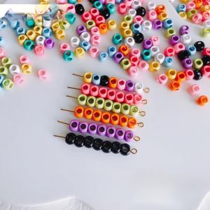 20pcs manik 4 lubang bahan manik pita ribbon beaded