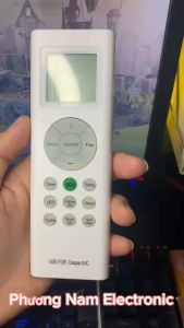 Remote điều khiển máy lạnh điều hòa CASPER . Đồ bấm máy lạnh CASPER . Tặng kèm pin sử dụng