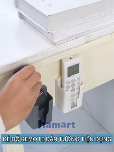 Giá Đỡ Điều Khiển Dán Tường Hamart Kệ Để Remote TV Điều Hoà Quạt Treo Tường Dán Chữ U Siêu Dính