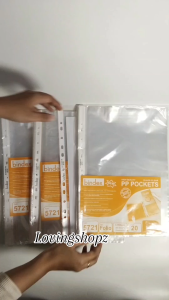 PP Pockets Bindex Ukuran F4 Plastik PP Pocket Bindex Ukuran Folio Sheet Protector PP Pocket Folio