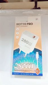 Charger For INF HOT 50 PRO Fast Charger 280W Support Fast Charging Casan HP Universal For Android