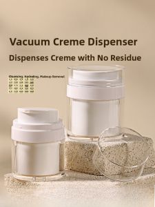 Portable Vacuum Cream Bottle Travel Press Type Makeup Skincare Foundation Lotion Cream Small Bottle Empty Bottle for Personal Care