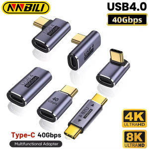 NNBILI USB4.0 40Gbps OTG type C 90 degree 100W 5A USB C to Type C Fast Charging Converter USB C Data Adapter For Macbook 8K60HZ