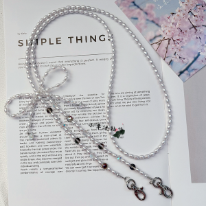 Handmade Crystal Butterfly Knot Mobile Phone Necklace Crossbody Shoulder Bag Chain Womens Fashion Accessory Versatile Strap