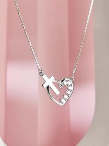 SHISHANGMEIDI | Sparkling Fresh Cross Necklace