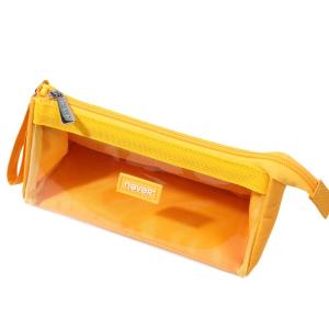NEVER | Big Capacity Stylish Transparent Candy Color Pencil Case