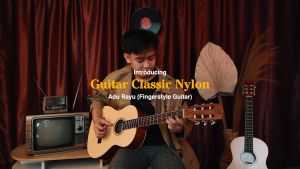 Gitar Klasik Nylon Mandalika Natural GKN01-NT Free Softcase dan Senar Cadangan