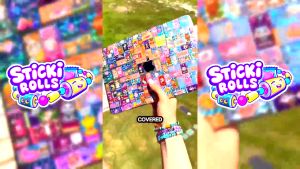 STICKI แถบสติกเกอร์แบบม้วน-สวมใส่ได้และแชร์ได้กำไลข้อมือดึงออกสติ๊กเกอร์ DIY สติ๊กเกอร์ DIY กำไลข้อมือของเล่นเด็กค้นพบและสะสมตลกของขวัญ