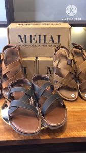 MH01 - Dép da bò sandal quai hậu nam dây kẹp basic đế đúc cao su nguyên khối chống trơn trượt MeHai