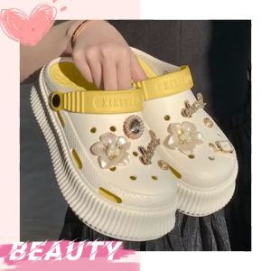 LKfashion ส่งตรงจากไทย รองเท้าหัวโตแฟชั่นสีทูโทน 4 สี 4 สไตล์ พร้อมดอกไม้สุดน่ารัก พื้นนุ่ม น้ำหนักเบา ใส่สบาย ราคาสุดคุ้ม ซื้อเลย ไม่ซื้อคือพลาดมากๆ