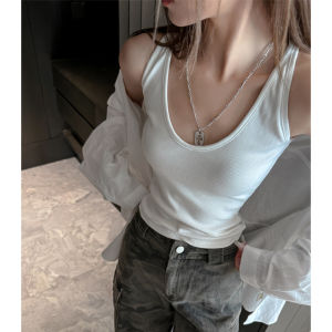 Deep V-Neck Slim Fit Womens Camisole Underwear Small Strap Vest Dongyang Yuntu Clothing Inner Wear Base Layer Outerwear