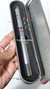 (BISA COD) Pulpen Laser Bolpoin LED Aluminium Pointer 5 IN 1 Pen Ballpoint Presentasi Dengan Box