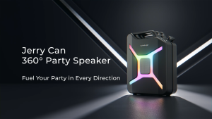 ULTIMEA Party Speaker  360° Portable Outdoor Speaker Powerful Sound and deep bass 16H Playtime RGB light IPX4 Water Resistance