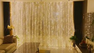 Vimite LED Curtain Lamp LED 3M X 3M 8 Modes Window Curtain Fairy String Of Lights With Remote Control For Lndoor Outdoor Decorative Party Wedding Christmas Festival  Atmosphere Light