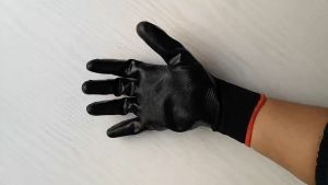 1Pair Oil Resistant Nitrile Stretchable Working Rubber Gloves Heavy Duty Coated Construction Safety Gloves