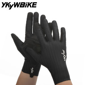 YKYWBIKE Cycling Gloves Full Finger Aerodynamic Road Bike Gloves Shock Absorbing Touch Screen Reflective Bicycle Gloves