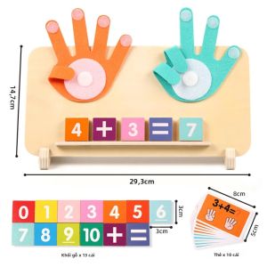 Mầm Non Toán Học Thao Tác Đồ Chơi Đếm Số Khối Đồ Chơi Giáo Dục Montessori Cho Trẻ Mới Biết Đi 2-4 Tuổi Quà Tặng Sinh Nhật Cho Bé Trai Và Bé Gái