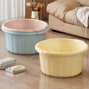 Thickened Massage Foot Bath Tub Home Use Autumn Winter Durable Health Care Foot Soaking Bucket Plastic Material No Cover