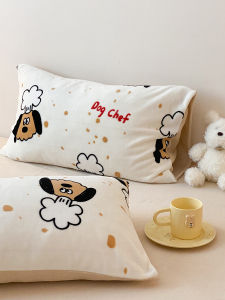 Pure Quality Winter Printed Milk Velvet Pillowcases Coral Fleece Flannel Thick Single Person Pillow Covers Pair Buy Two
