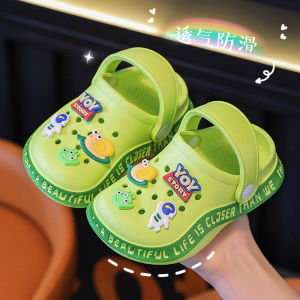 รองเท้าแตะเด็กแบบสวมหัวรูรูปทรงสัตว์น่ารักสำหรับฤดูร้อนสำหรับเด็กชายและเด็กหญิง อุปกรณ์เสริมในร่มสำหรับพ่อแม่และเด็ก รองเท้าแตะ EVA