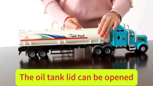 American Style Oil Tanker Toy Extended Version Transport Truck inertia Engineering Truck Series