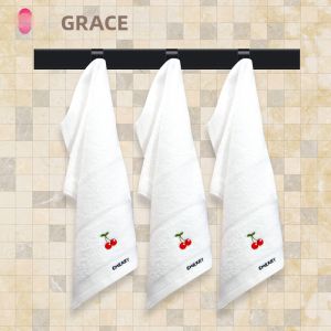 Embroidered Cotton Absorbent Towel