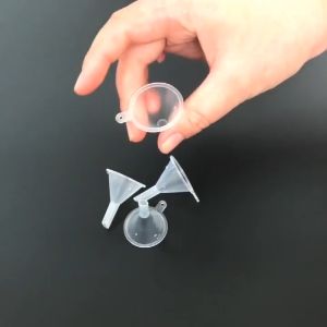 Mini Transparent Plastic Funnel For Perfume Liquid Essential Oil Filling Empty Bottles Travel Tools