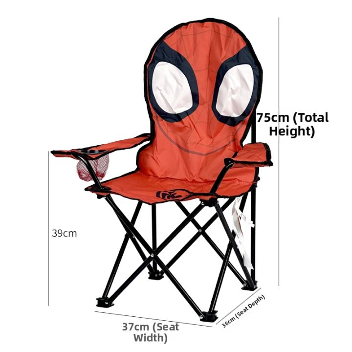 Children's%20Outdoor%20Folding%20Camping%20Chair%20Spiderman%20Cartoon%20Portable%20Drawing%20Sketching%20Train%20Barbecue%20Chair%20High%20Backrest%20Waterproof%20-%20Image%206