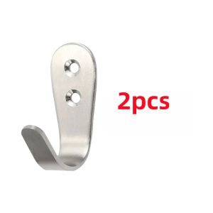 2/5pcs multifunctional clothes hook wall mounted J-shaped hooks used for hanging jackets hats bathrobes -furniture accessories ﻿