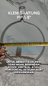 KLEM PIPA GANTUNG ENGSEL BESI MUR BAUT UKURAN 1 2 3 4 5 6 8 HANGER CLAMP