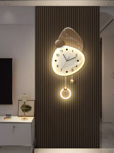 ARTPIONEER | Lucky Prosperity Decorative Wall Clock For Living Room And Dining Room With Grid Design And Light