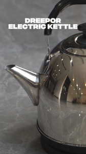 Dreepor 2000W High Power Electric Kettle 5L Big Size 304 Stainless Steel Material Efficient Heating