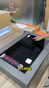 Bếp Từ Âm HC-I2712A Hafele 536.61.716 – 2 vùng nấu Ø195mm Booster gia nhiệt nhanh mặt kính Schott Ceran chịu lực tự nhận diện đáy nồi khóa trẻ em