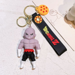 Bandai | Anime Dragon Ball Keychain Fashion Jewelry Son Goku Vegeta Piccolo Action Figures 8CM PVC Key Ring for Men Women Bag Pendant