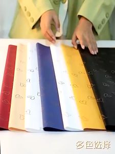 Flower Wrapping Bouquet Paper Love Korean Cellophane Kertas Bunga Buket Motif Love Garis KB068