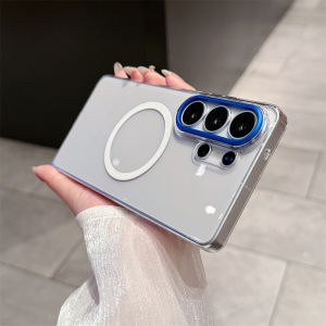Ốp Lưng Acrylic Trong Suốt Tương Thích Magsafe Cho Samsung Galaxy S26 Ultra/Plus - Tương Thích Sạc Không Dây Chống Sốc Bảo Vệ Ống Kính Kim Loại