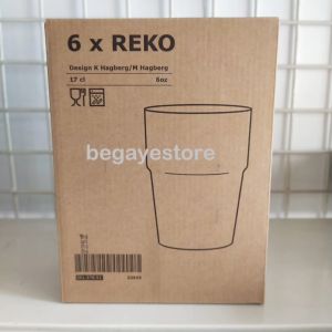 Gelas Susu Kaca Bening 1 Paket Isi 6 Pcs