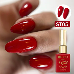 Sơn Gel 1 Bước UR SUGAR 15ml Màu Đỏ 3 Trong 1 Tẩy Được Sử Dụng Đèn LED/UV Không Cần Lớp Nền/đế Trang Trí Móng Tay