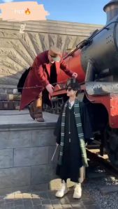 【Fast delivery】CDWDC Wizard Robe Coat Witch Griffin Snake Honey Badger Raven Halloween Magician Jubah