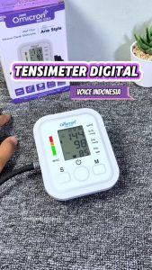 COD CEPAT TaffOmicron Tensi Monitor Tekanan Darah 4 PCS Baterai Sphygmomanometer with Voice Indonesia Portable / Alat Pengukur Tekanan Darah Digital Tinggi Otomatis Lengan / tensi darah digital otomatis akurat  - BW-3205