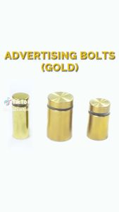 ADS Advertising Bolts GOLD Standoffs Bolt Bolts Mount Sign Acrylic Signage Screw per 1 piece