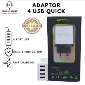 Charger Handphone Batok 4Usb Quick Charger 3.1A 4PORT USB UNIVERSAL