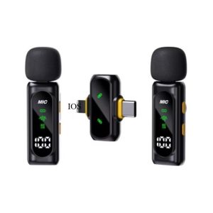Basix | Mini Wireless Lavalier Microphone 2.4G Noise Cancellation for iPhone Android Video Recording And Interviews