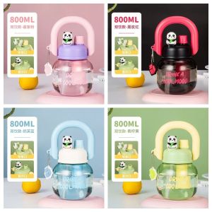 Túi Đựng Nước Hình Gấu Trúc Dung Tích Lớn Dễ Thương Cốc Nhựa Cầm Tay Cốc Đựng Nước Cho Học Sinh Cốc Đựng Nước Cho Nữ