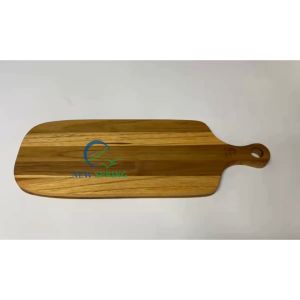 Thớt Gỗ Hình Chữ Nhật có Tay Cầm- Thớt Gỗ trang trí- Thớt Decor- Gỗ Teak nguyên khối 100%