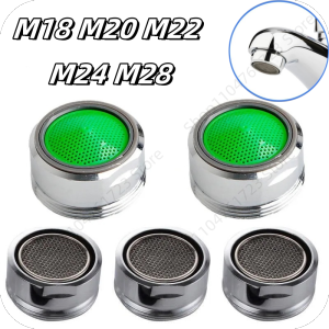 18/20/22/24/28 มม.ก๊อกน้ําประหยัดน้ําห้องครัวเปลี่ยนด้ายก๊อกน้ํากรองปากห้องน้ําก๊อกน้ํา Bubbler อะไหล่